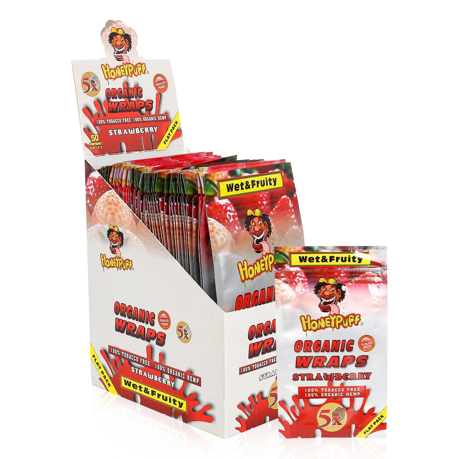 Honeypuff Flavored Blunt Wraps - (5 Wraps Per Pack) - Bittchaser Smoke Shop