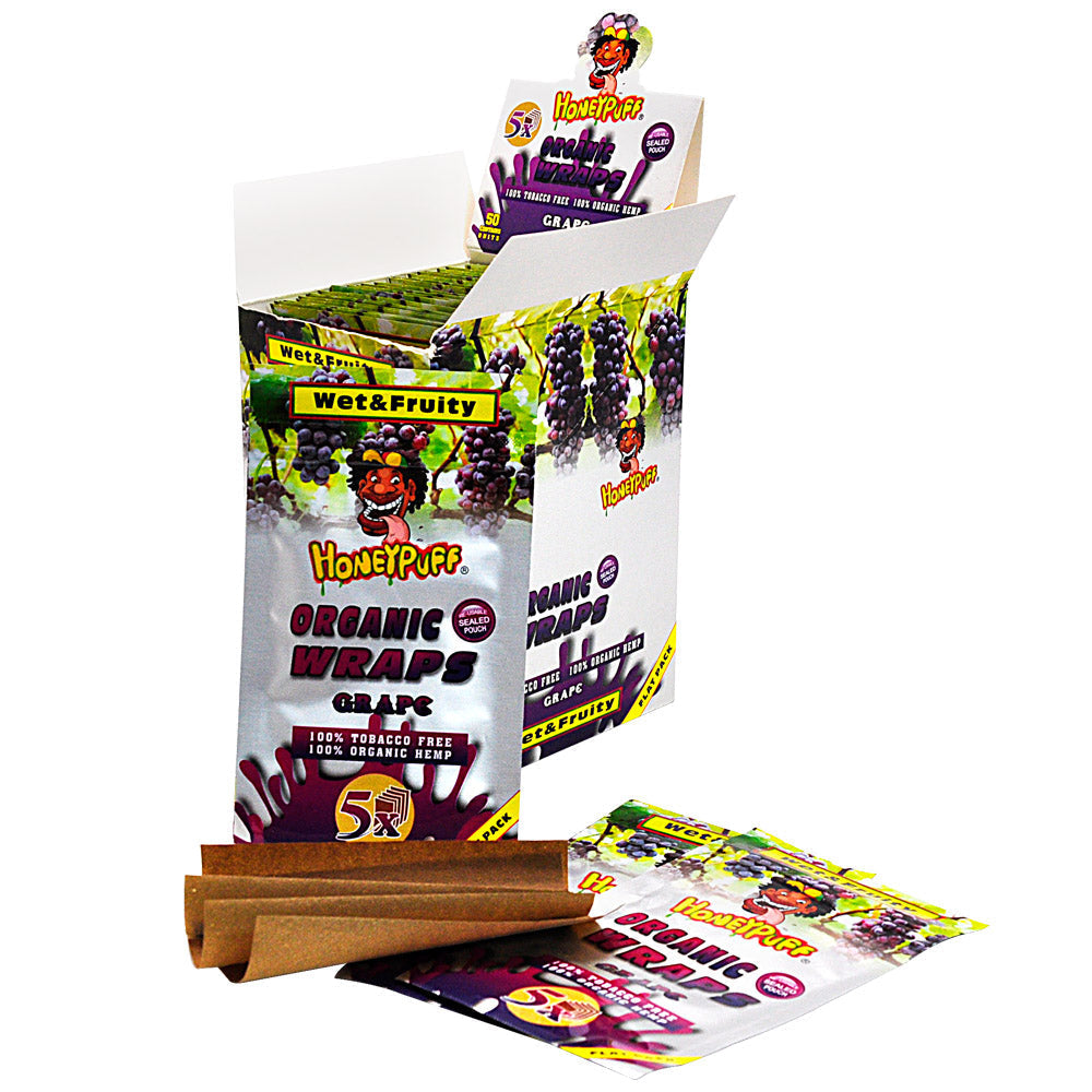 Honeypuff Flavored Blunt Wraps - (5 Wraps Per Pack) - Bittchaser Smoke Shop