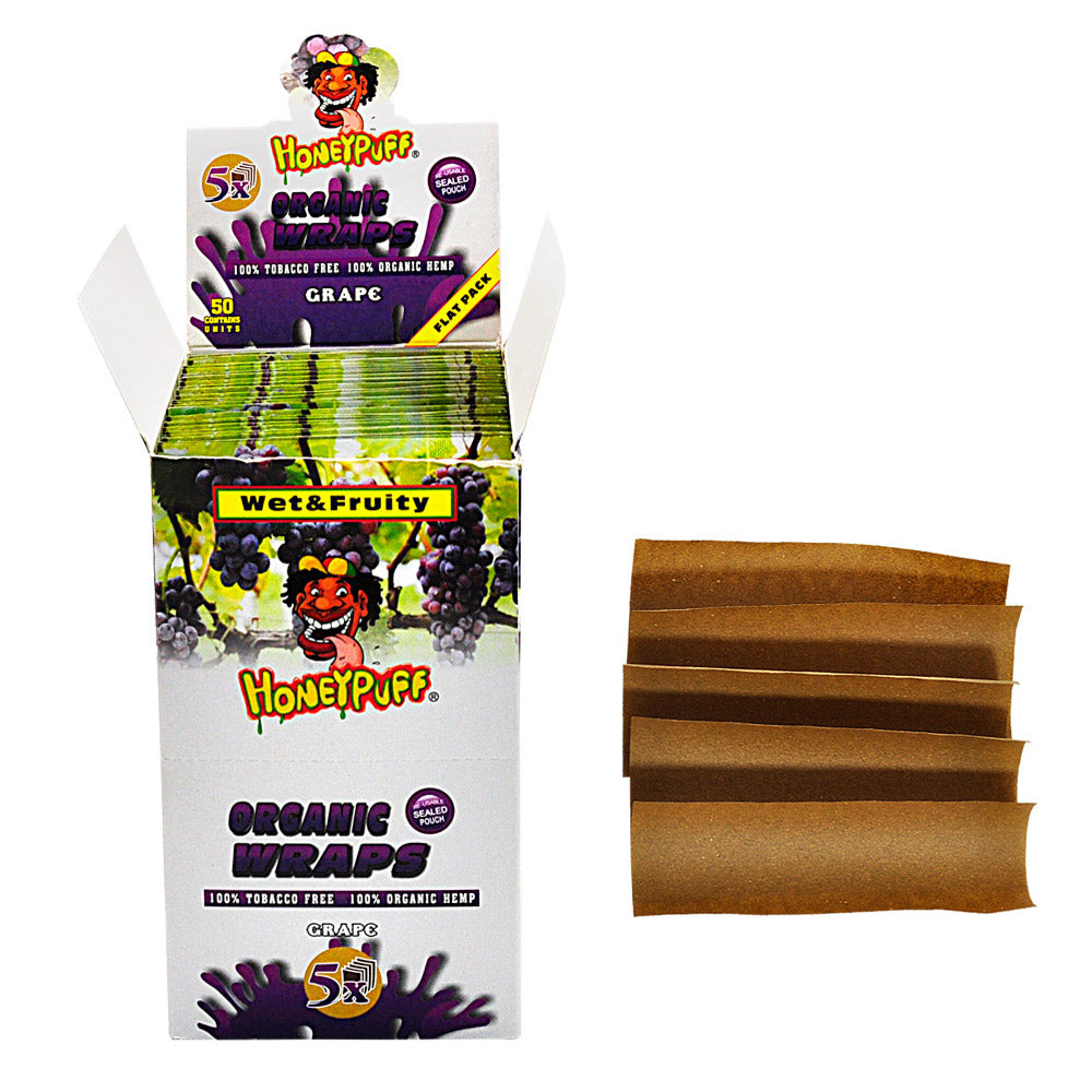 Honeypuff Flavored Blunt Wraps - (5 Wraps Per Pack) - Bittchaser Smoke Shop