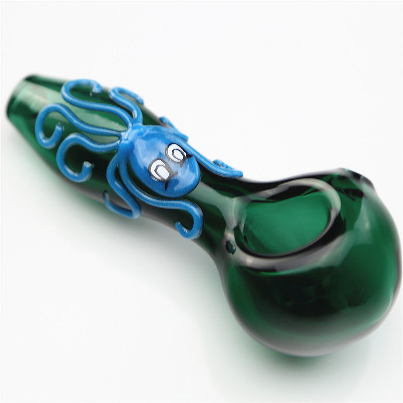 Hippculture Smoking Octopus Pipe Design - Bittchaser Smoke Shop