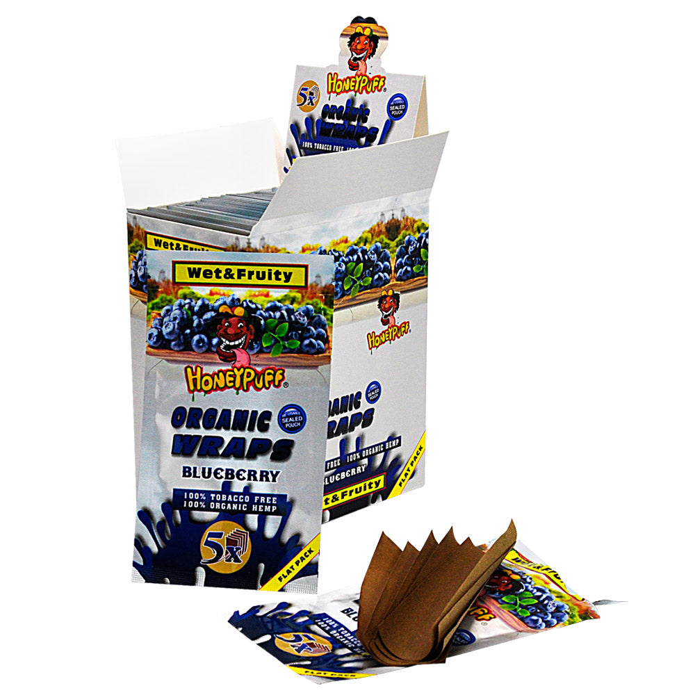 Honeypuff Flavored Blunt Wraps - (5 Wraps Per Pack) - Bittchaser Smoke Shop