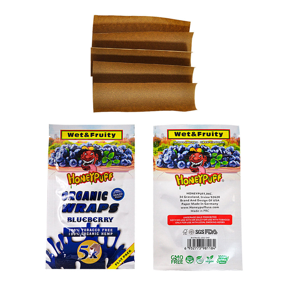 Honeypuff Flavored Blunt Wraps - (5 Wraps Per Pack) - Bittchaser Smoke Shop