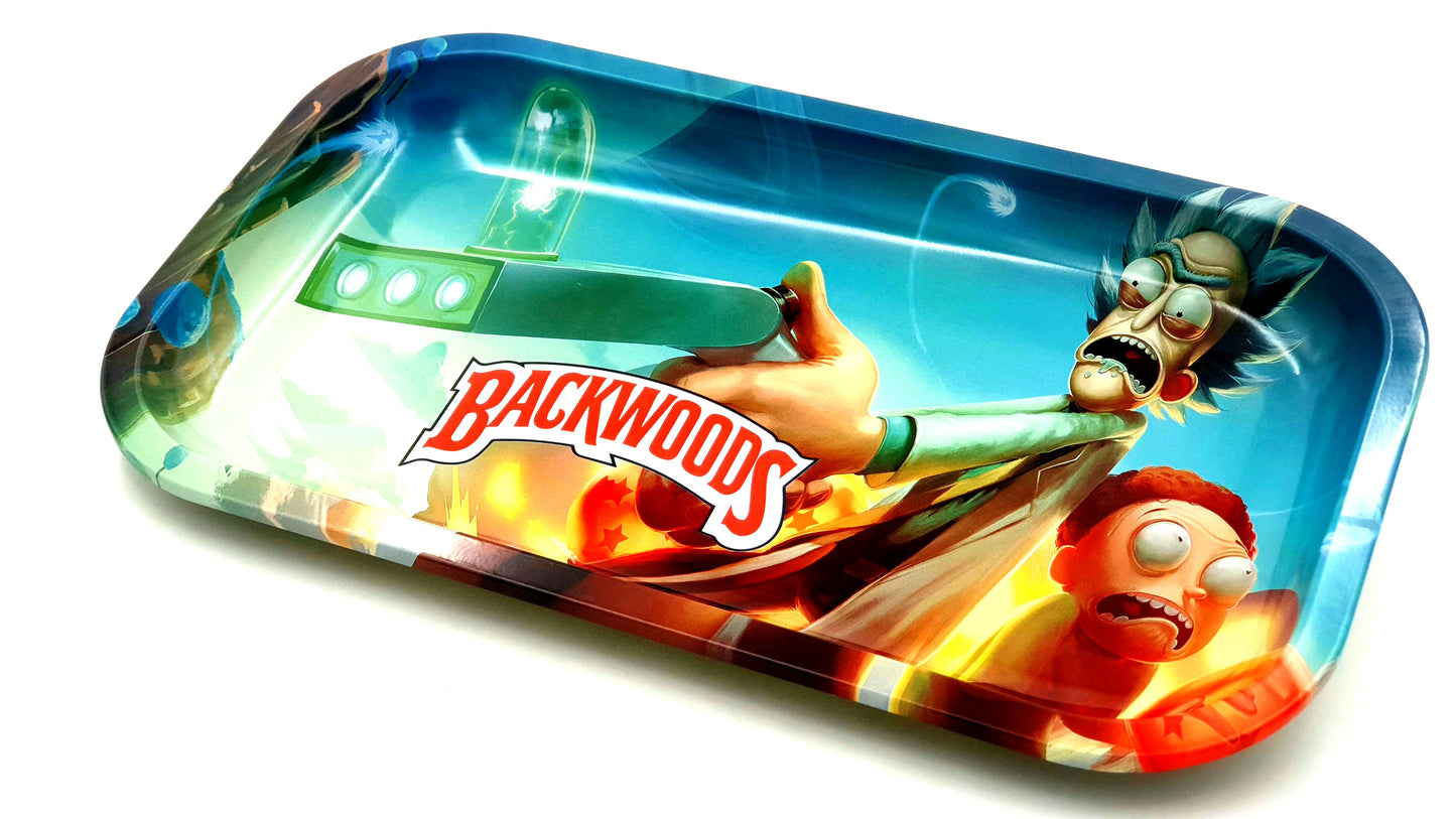 R&M Classic Design Rolling Tray - Large - Bittchaser Smoke Shop