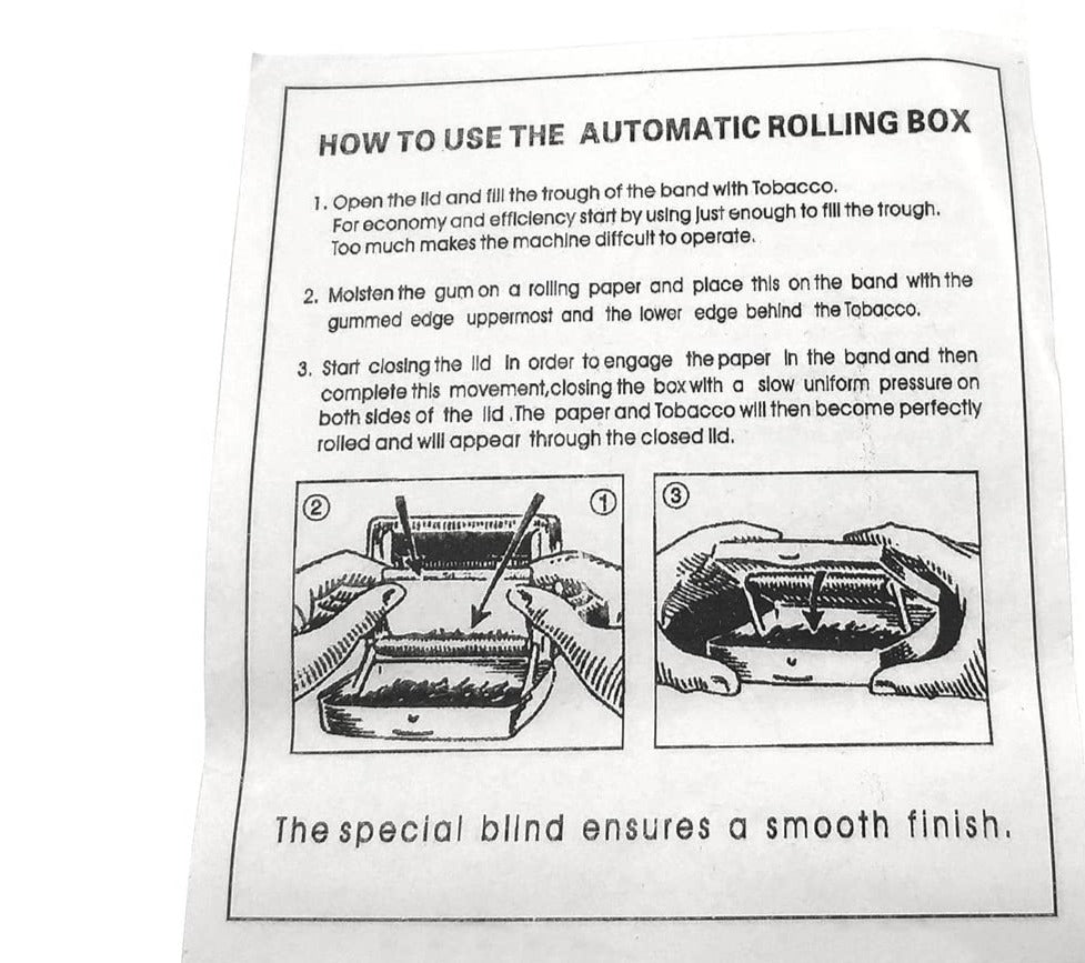 Zilla Metal Automatic Cigarette Tobacco Smoking Rolling Machine Herb Roller 70mm - Bittchaser Smoke Shop