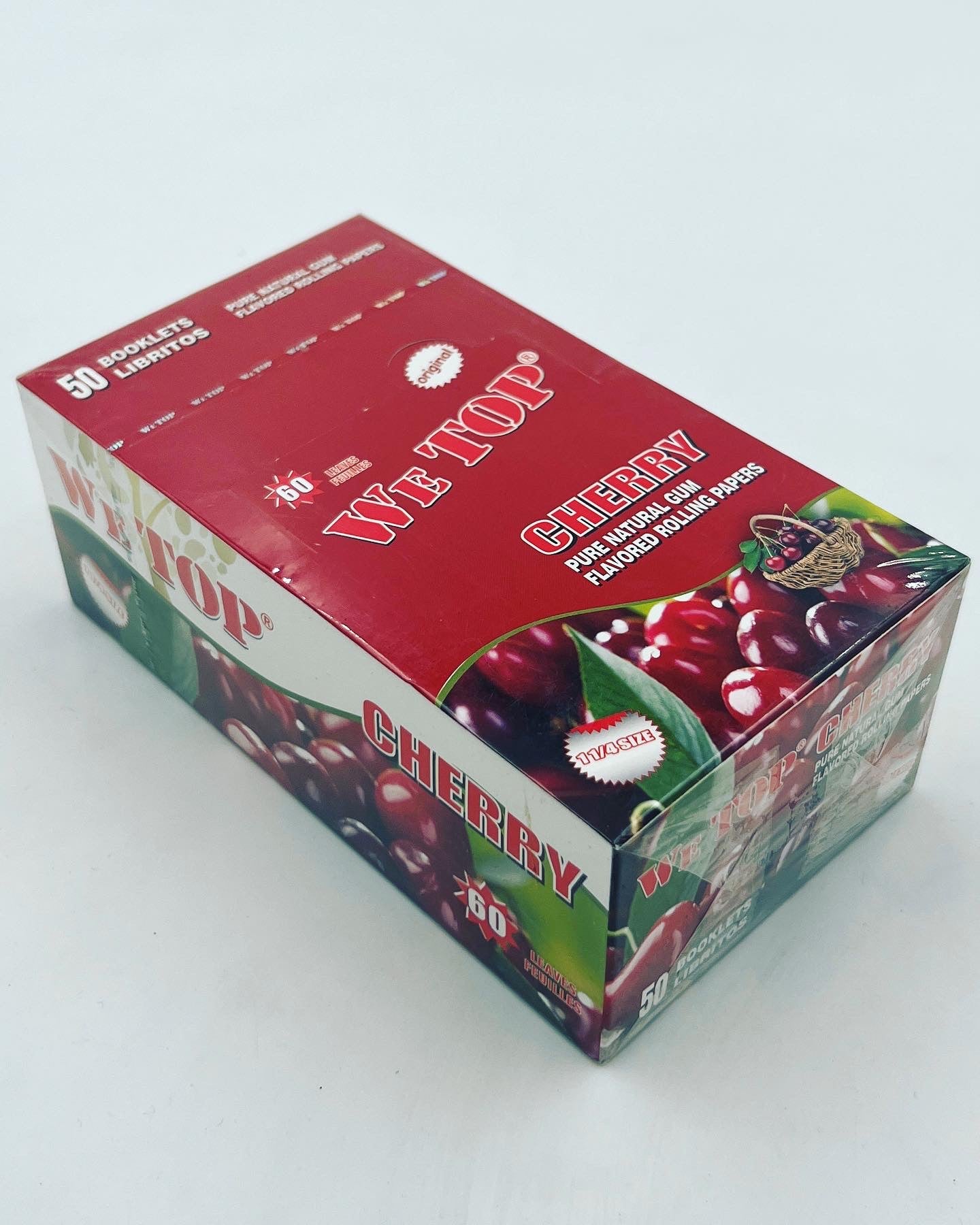 Wetop Cherry Flavoured Rolling Papers 60 Leaves! (Full Box) - Bittchaser Smoke Shop