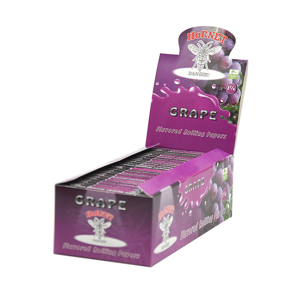Hornet Grape Flavored Rolling Paper (Full Box) - Bittchaser Smoke Shop