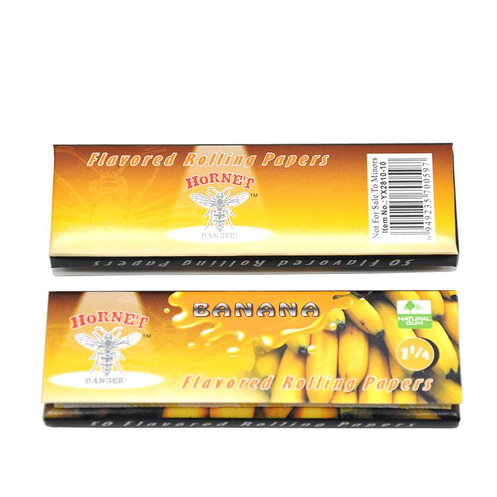 Hornet Banana Flavored Rolling Paper (Full Box) - Bittchaser Smoke Shop