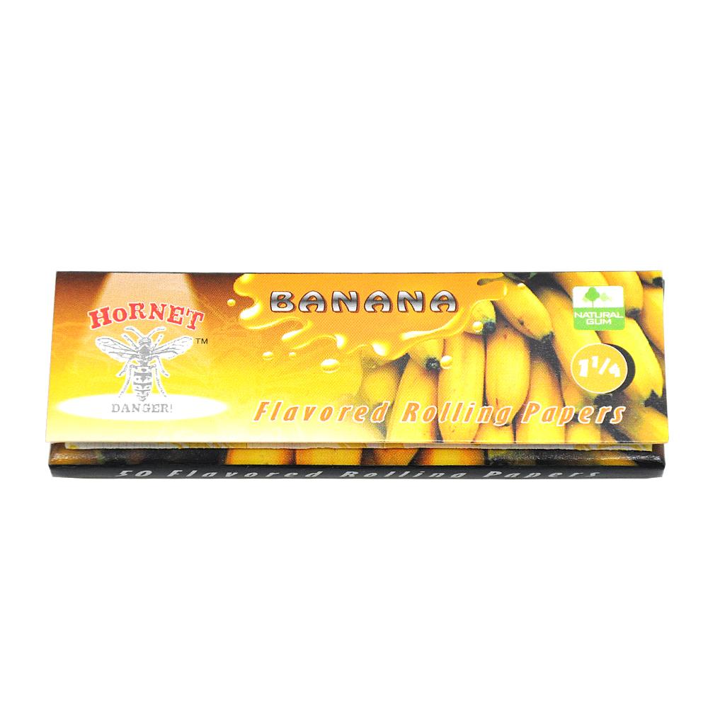 Hornet Banana Flavored Rolling Paper (Full Box) - Bittchaser Smoke Shop