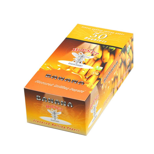 Hornet Banana Flavored Rolling Paper (Full Box) - Bittchaser Smoke Shop
