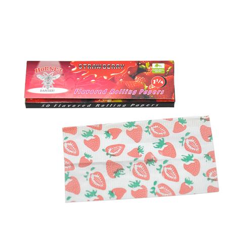 Hornet Strawberry Flavor Rolling Paper (Full Box) - Bittchaser