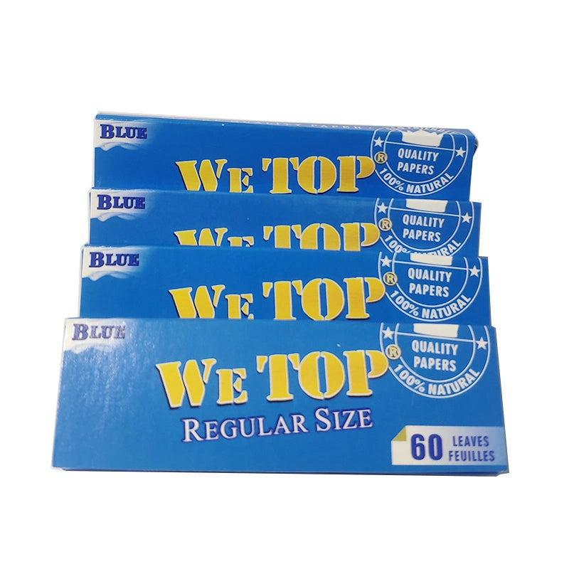 Wetop Blue White Rice Papers 80 Leaves! (Full Box) - Bittchaser Smoke Shop