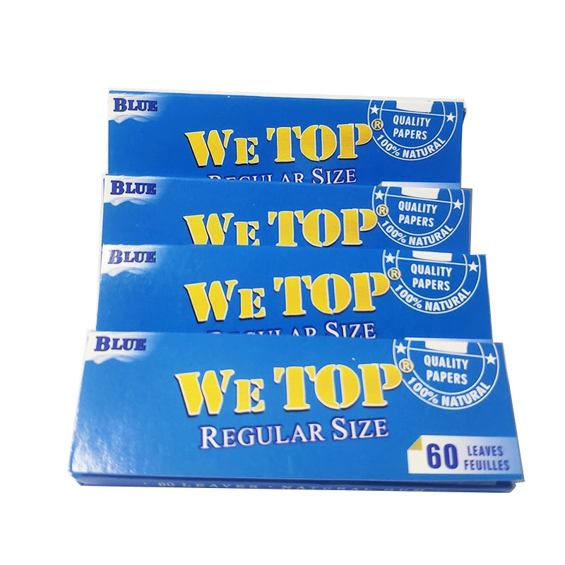 Wetop Blue White Rice Papers 80 Leaves! (Full Box) - Bittchaser Smoke Shop