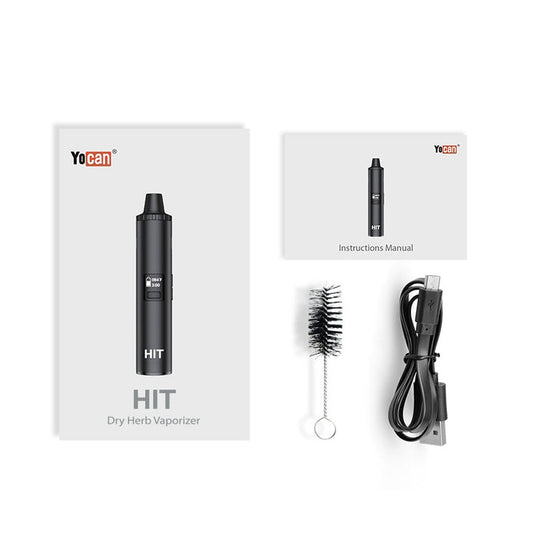 Yocan Hit Dry Herb Vaporizer - Black - Bittchaser Smoke Shop