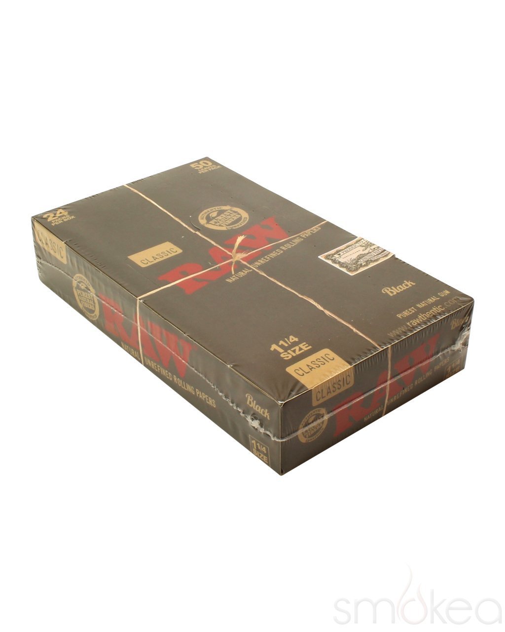 Raw Black Classic 1 1/4 Rolling Papers (Full Box) - Bittchaser Smoke Shop