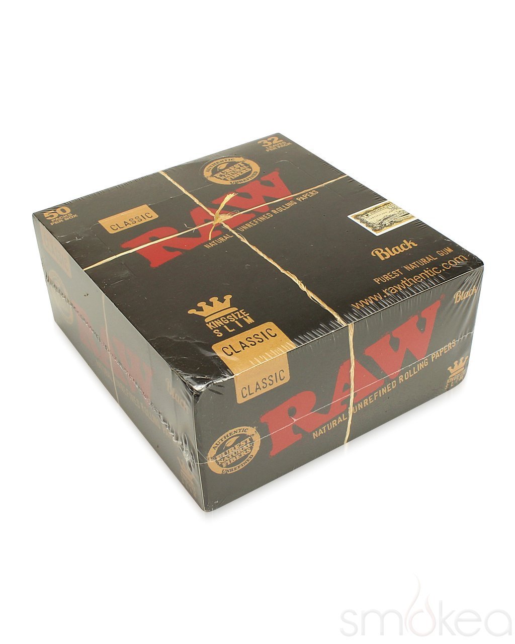 Raw Black Classic King Size Slim Rolling Papers (Full Box) - Bittchaser Smoke Shop