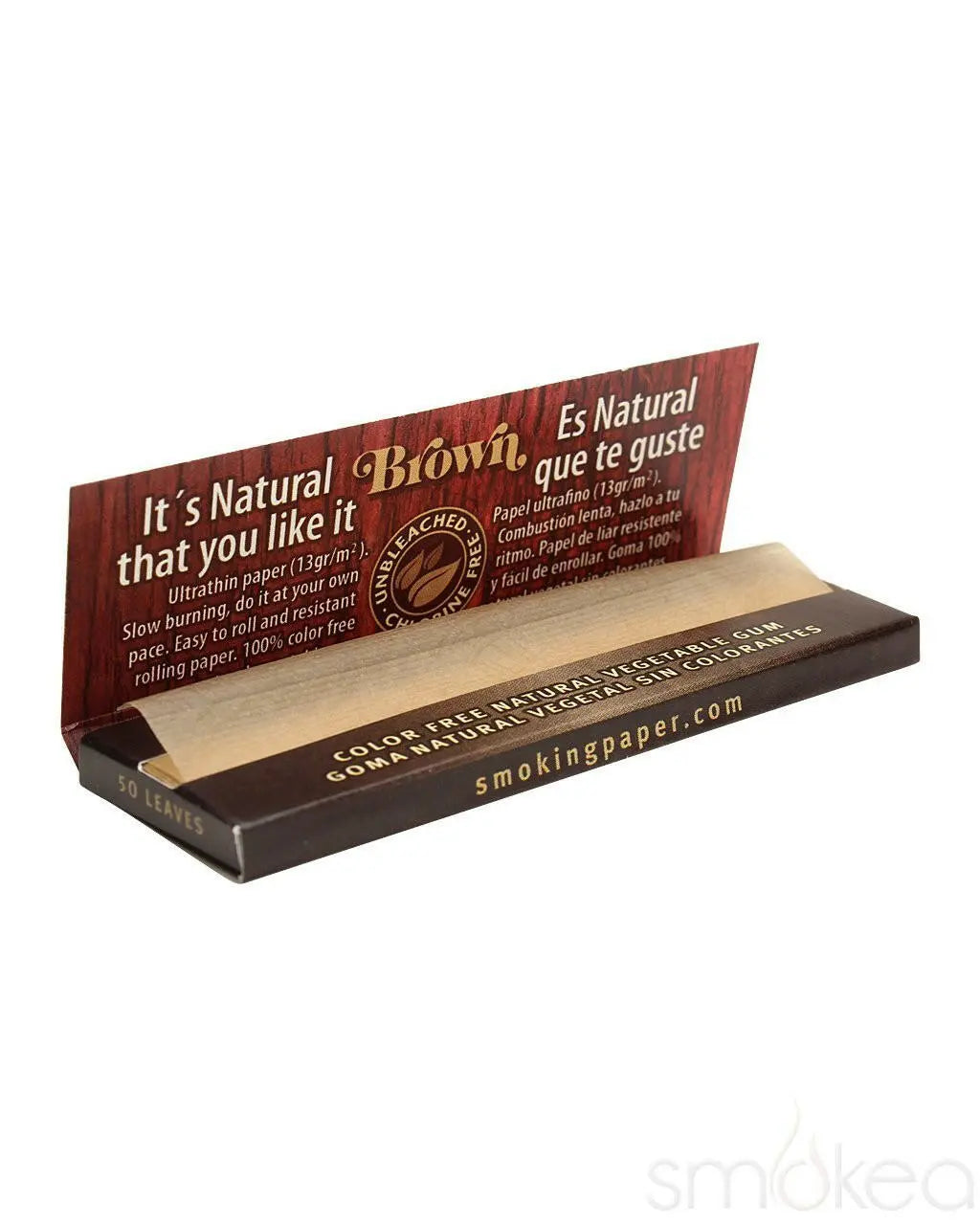 Smoking Brown Medium 1 1/4 Rolling Papers (Full Box) - Bittchaser Smoke Shop