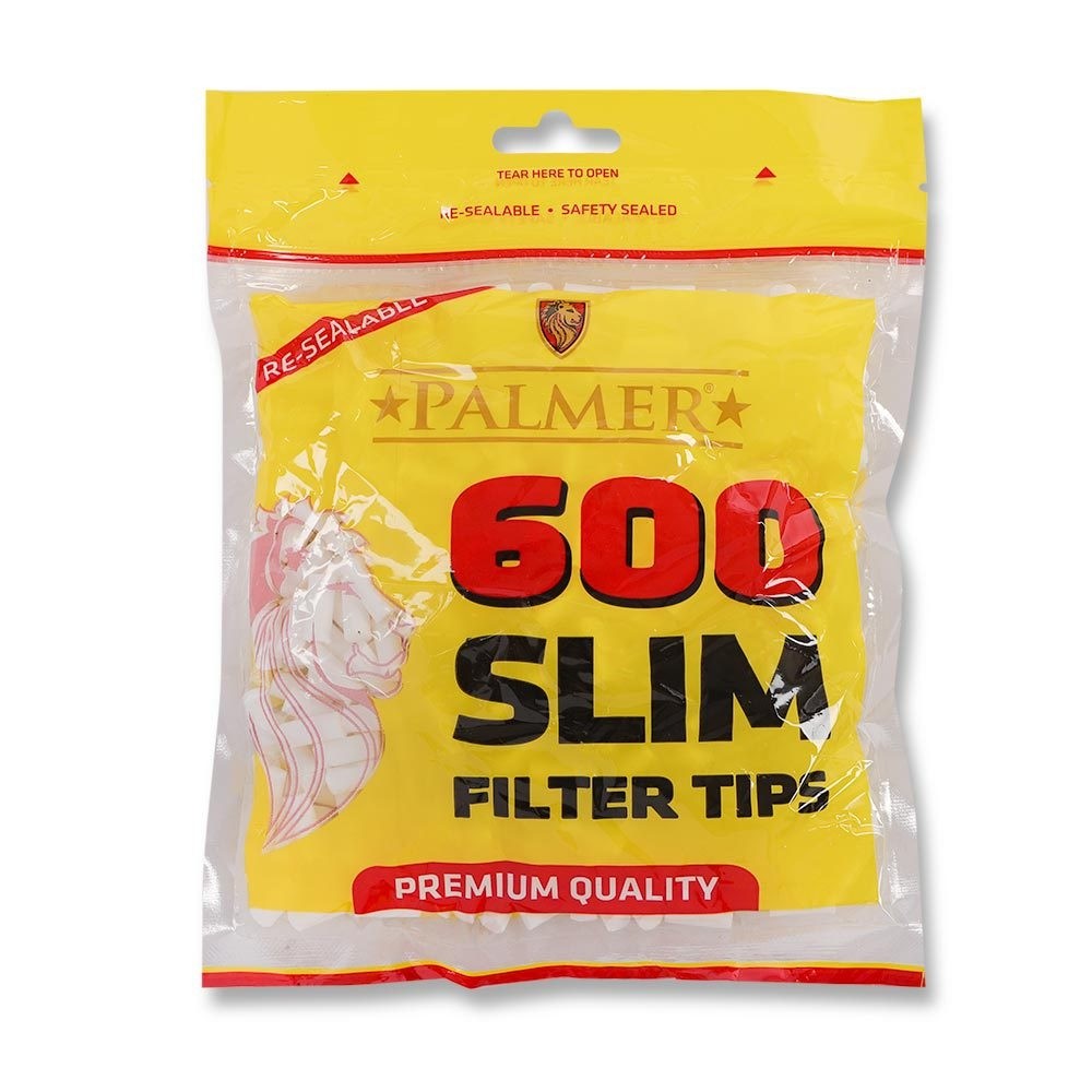 Palmer Slim Filter Tips - 600 Tips per Bag