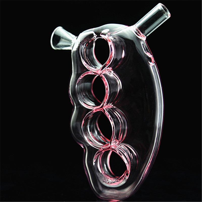 Glass Knuckle Bubbler | Pink
