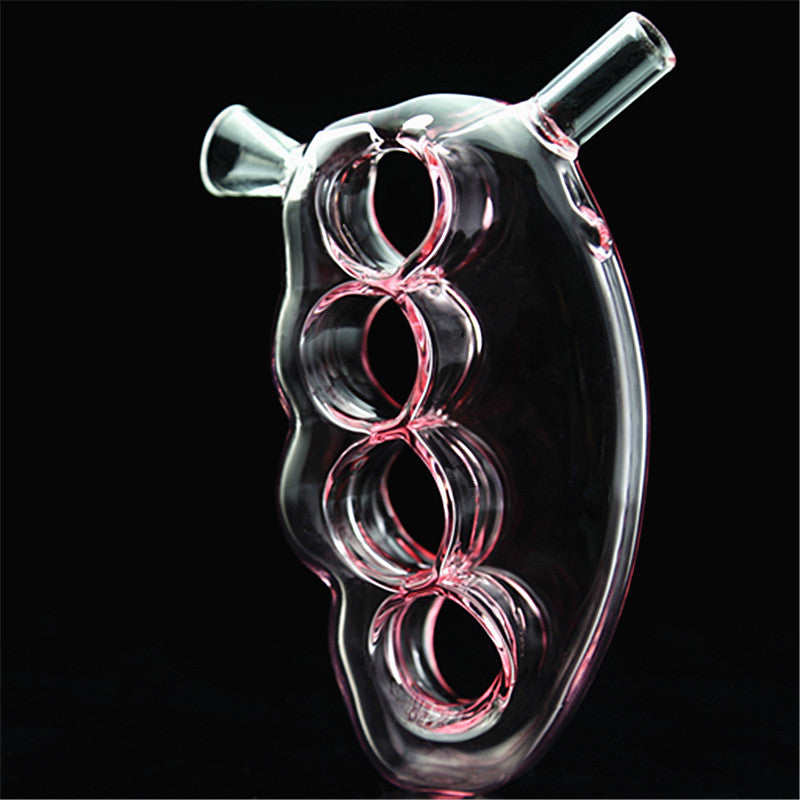 Glass Knuckle Bubbler | Pink - Bittchaser