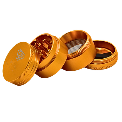 Zilla Aluminium 40mm (Small Size) Herb Grinder - Gold - Bittchaser