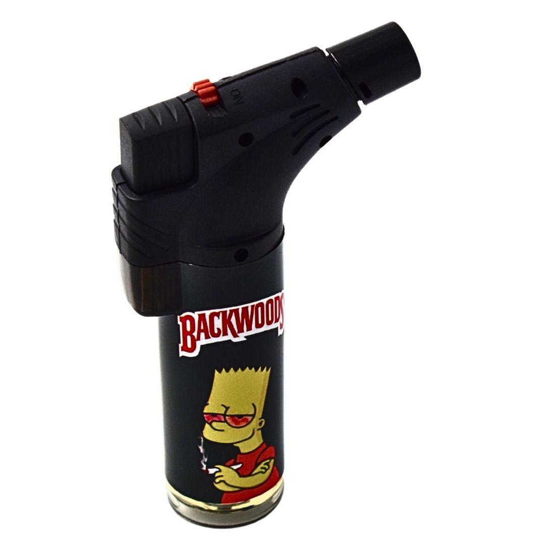 Backwoods Simpsons Angle Torch Lighter | Black - Bittchaser