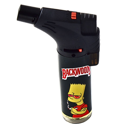 Backwoods Simpsons Angle Torch Lighter | Black - Bittchaser