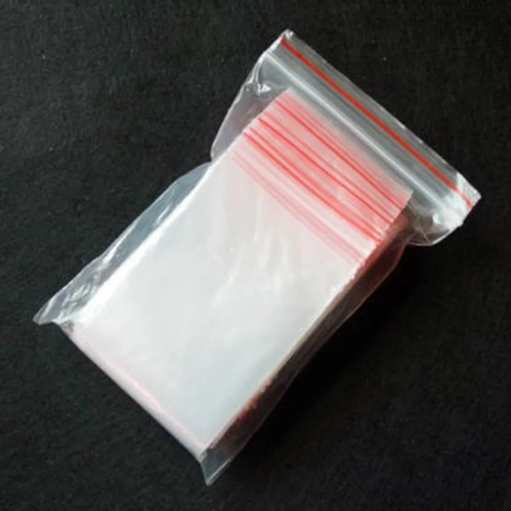 Clear Ziplock Resealable  Food Grade Bags (100pcs Bundle)