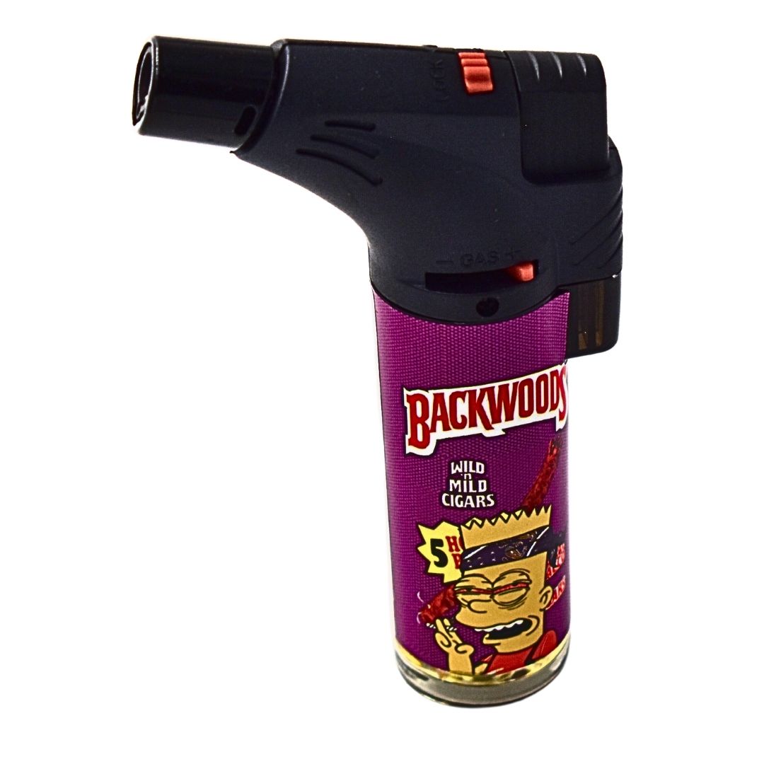 Backwoods Simpsons Angle Torch Lighter | Purple