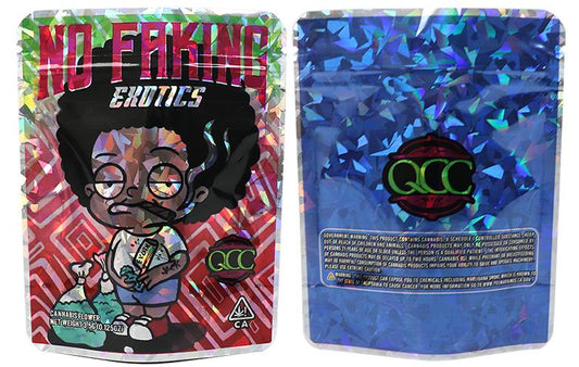 No Faking Exotics Design Ziplock Smell Proof Bag-3.5g