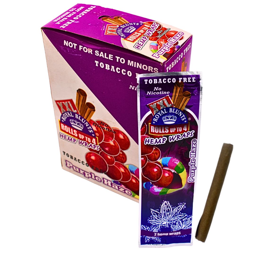 Royal Blunts XXL Hemp Wraps | 100mm - Purple Grape - Bittchaser Smoke Shop