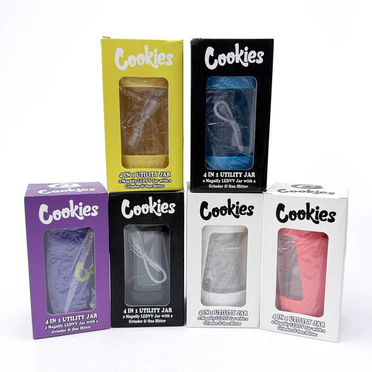 Cookies | 4 in 1 Utility Jar With Grinder & One Hitter - Bittchaser Smoke Shop