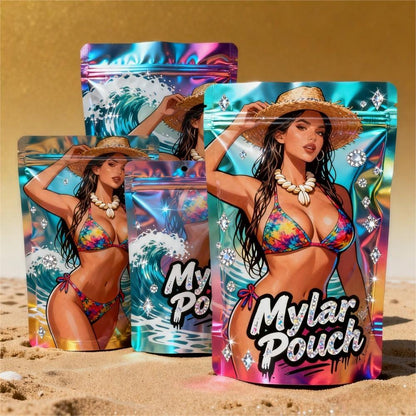 Mylar Smell Proof Ziplock Bags- 28g (100pcs Bundle) - Bittchaser Smoke Shop