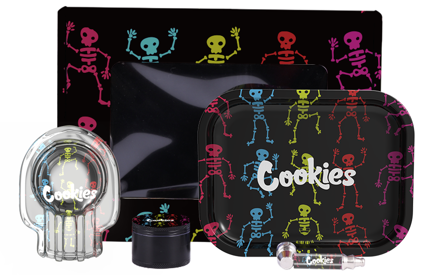 Cookies Fine Skeletons Art Smoking Kit - Gift Set