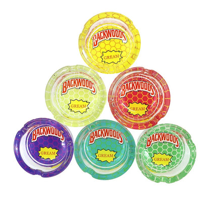 Backwoods 66mm Round Glass Ashtrays