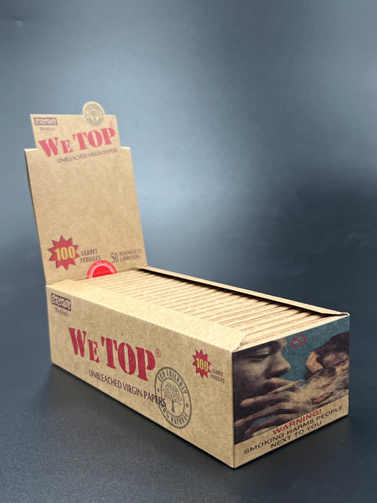 Wetop 1¼ Brown 100 Leaves Rolling Papers - Bittchaser Smoke Shop