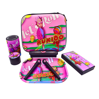 Let's Roll Rukioo R&M Smoking Kit Gift Bag - Bittchaser