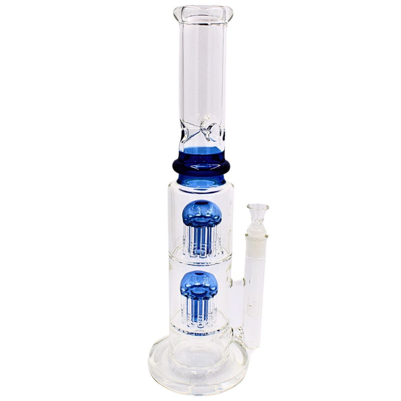 15"Tree Percolator Glass Beaker Bong|Blue