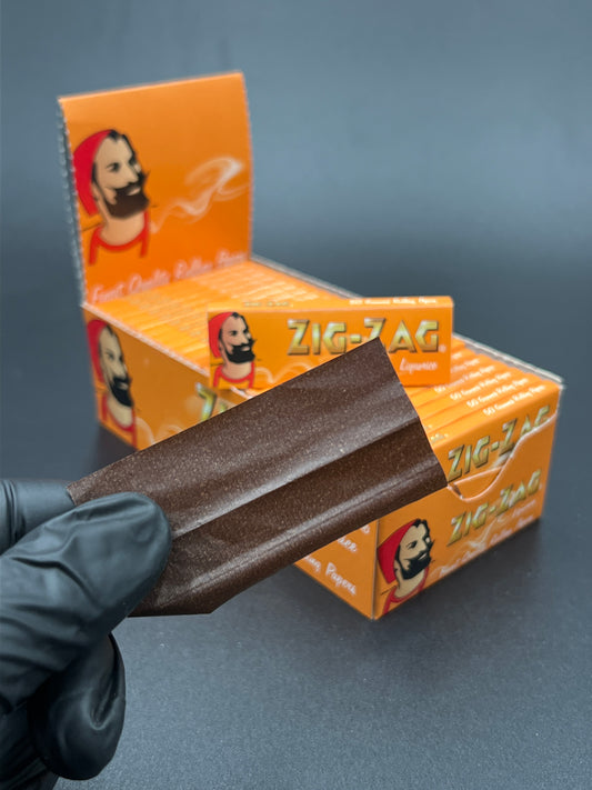 ZigZag Dark Brown Chocolate Liquorice Rolling Papers - Bittchaser Smoke Shop
