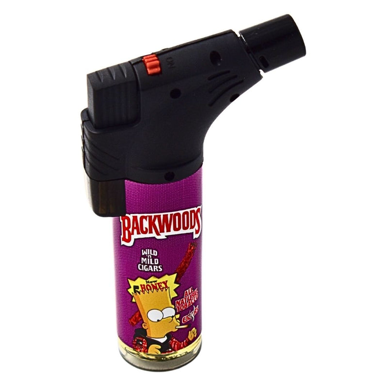 Backwoods Simpsons Angle Torch Lighter |Purple