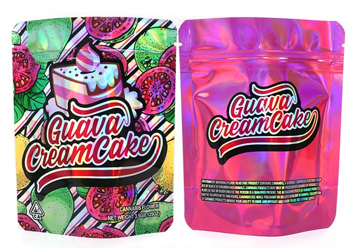 Guava Cream Cake Ziplock Smell Proof Bag - 3.5g (100pcs)