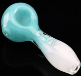 Grav Glass Smoking Spoon | Green
