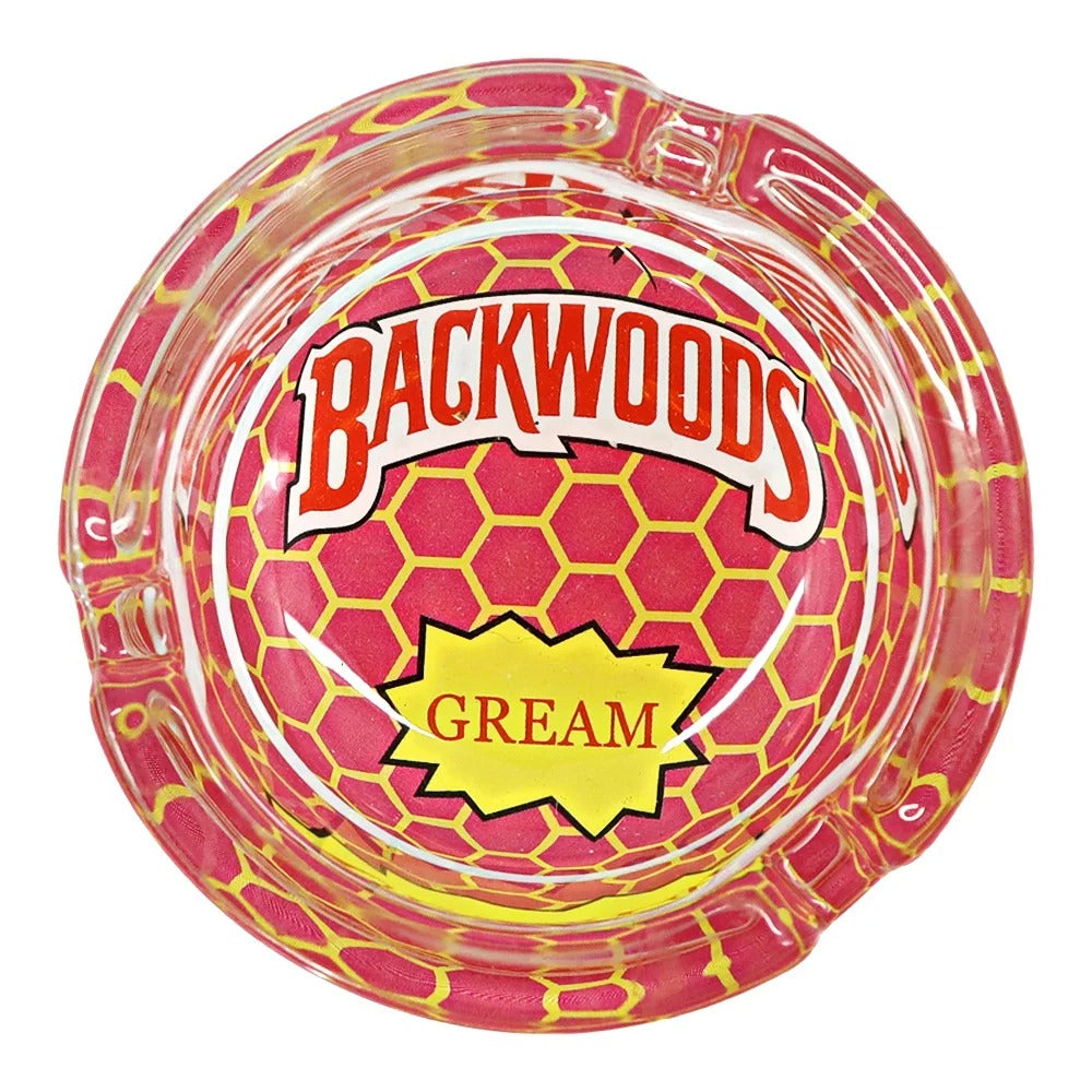 Backwoods 66mm Round Glass Ashtrays