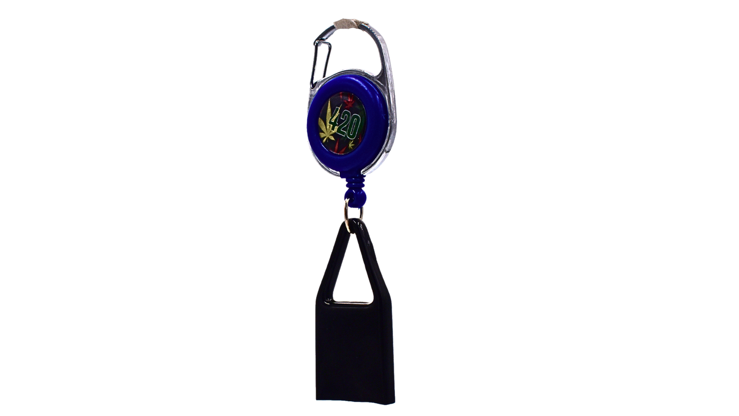 Lighter Holder (Leash)- Blue 420 - Bittchaser