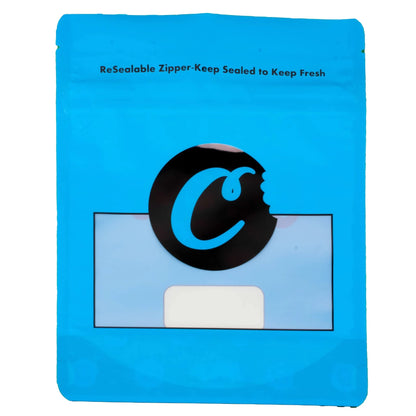 Cookies Blue Ziplock Smell Proof Bag - 28g (100pcs) - Bittchaser