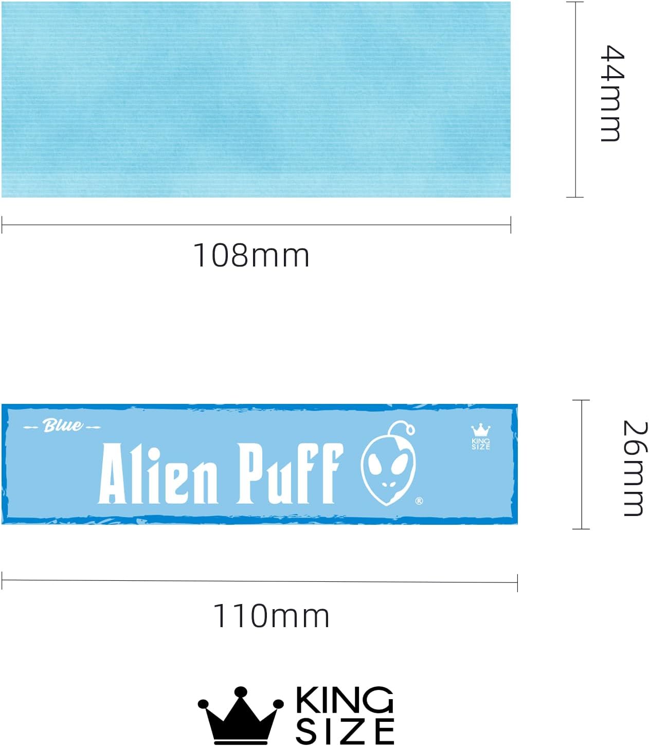 Alien Puff Kingsize Blue Rolling Papers