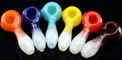 Grav Glass Smoking Spoon | Yellow - Bittchaser