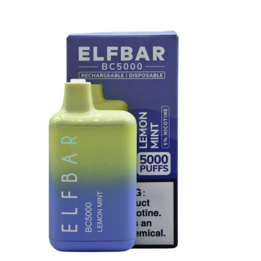 Elf Bar BC5000 Disposable Vape- Lemon Mint