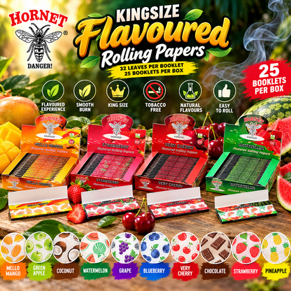 Hornet King Size Flavored Rolling Papers