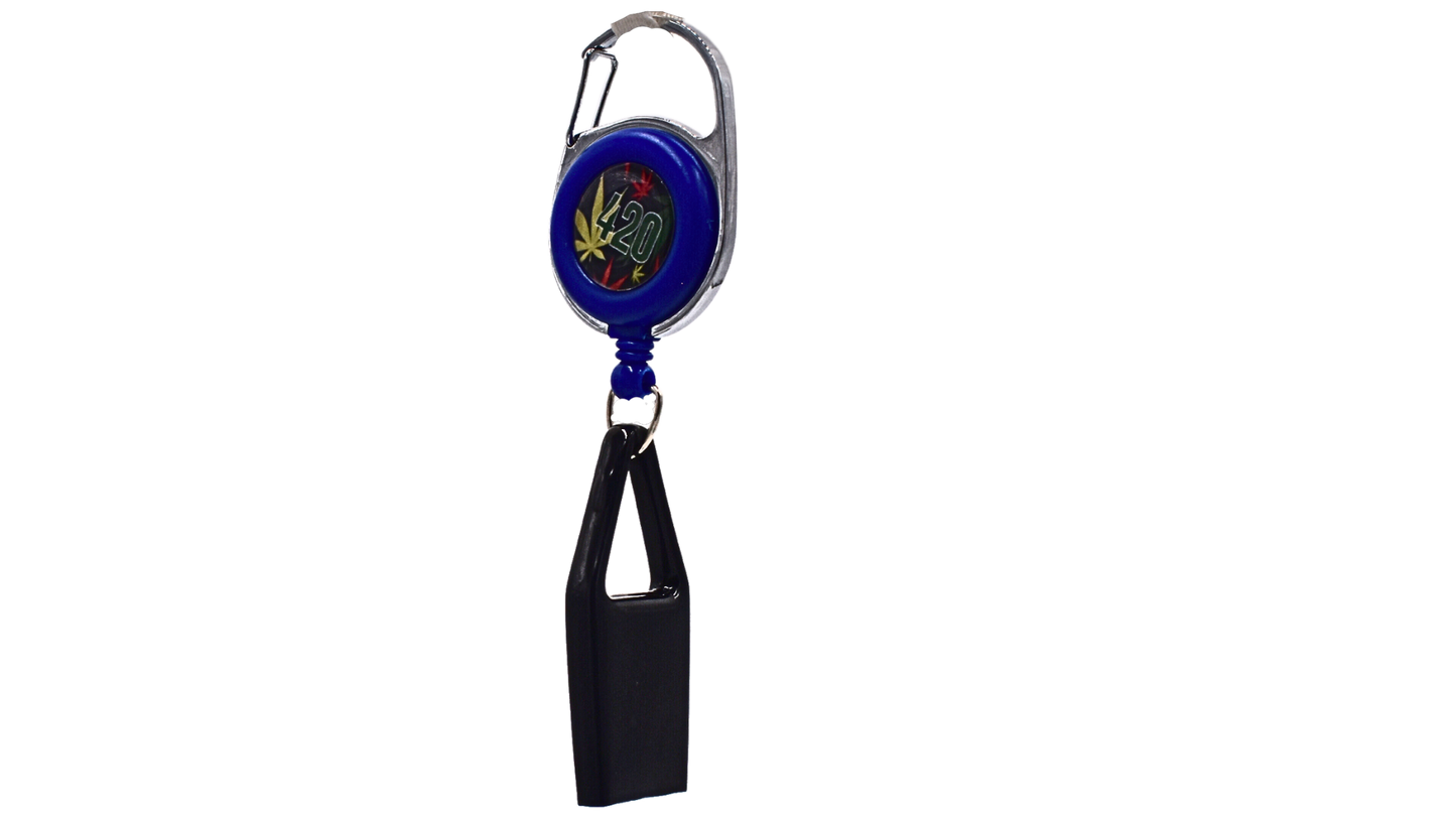 Lighter Holder (Leash)- Blue 420 - Bittchaser