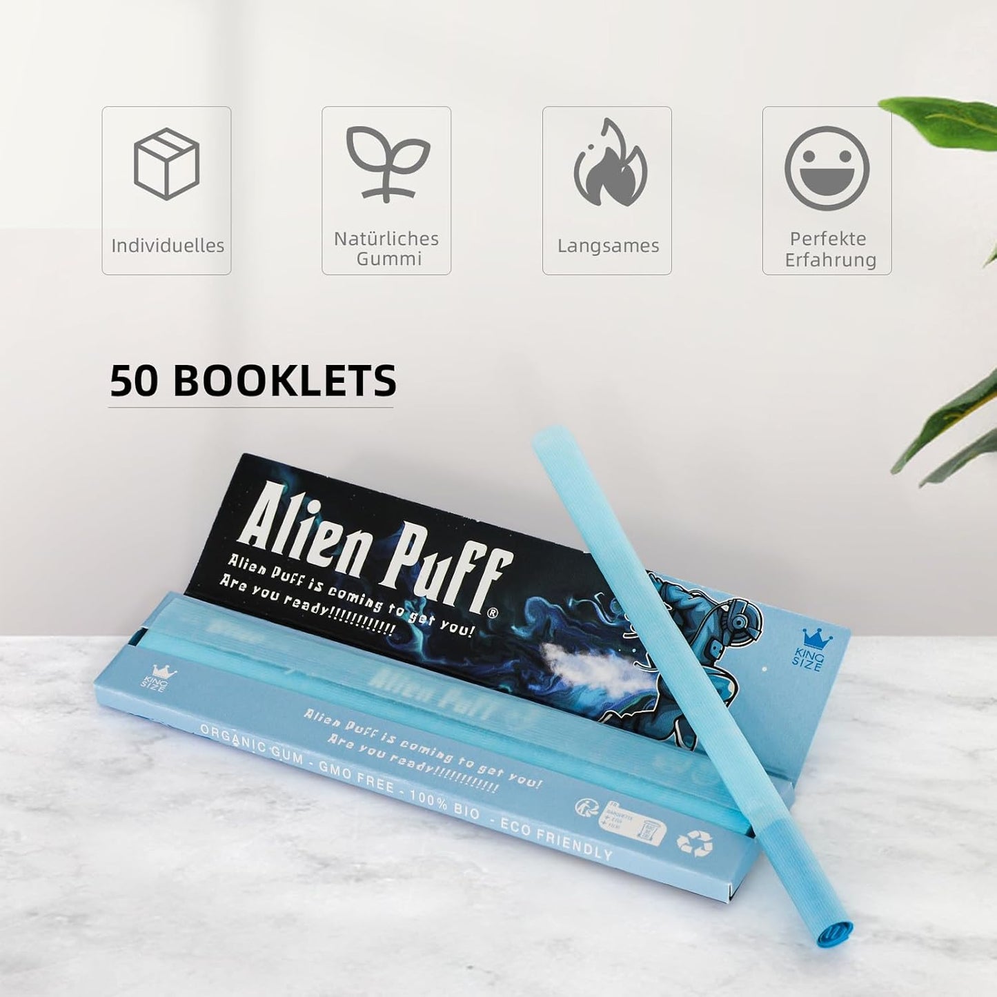 Alien Puff Kingsize Blue Rolling Papers